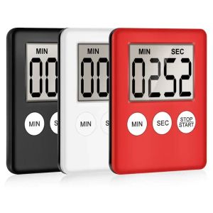 Magnet Kitchen Timer Electronic LCD Digital Screen Cooking Count Up Countdown Clock Alarme Sono StopWatch Relógios Gadgets de cozinha