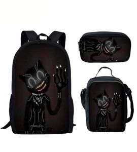 Backpack Cartoon Hellow Cat Men039s Set 3D Print Student School Bag adolescentes garotos de garotas de garotas infantis ombro5920336