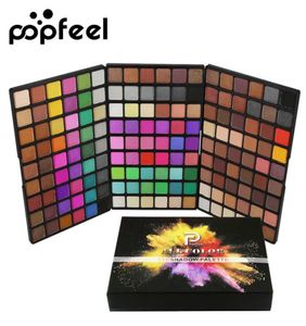 PopFeel 162 färger ögonskugga palett långvarig matt skimmer ögonskugga makeup kit kvinnor professionella ögon smink kosmetik5902753
