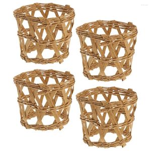 Disposable Cups Straws 4 Pcs Cup Holder Anti-scald Cover Covers Glass Mugs Protective Nice Table Woven Vase Protection Sleeves Household