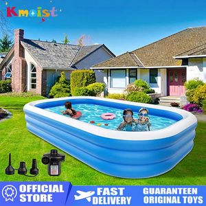 2m/2.6m Large Inflatable Swimming Pool Adults Kids Pools Bathing Tub Summer Outdoor Indoor Bathtub Water Pool Family Party Toys 240403