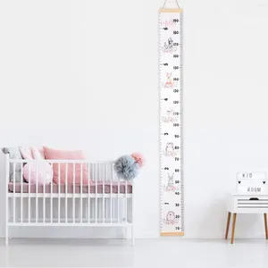 Misura della misurazione dell'altezza degli adesivi da parete Accessori per bambini per bambini per la decorazione della casa camera da letto grafico di crescita del bambino