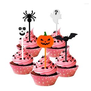 Forks 1/10pcs Halloween Plastic Toothpick Cake Fruit Pick Party Supplies Paper Cup Decoration