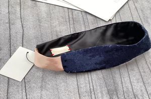 Дизайнерские ковбойские повязки головные повязки для женщин и мужчин 2022 Новое модное письмо напечатанное джинсовое слой коров.