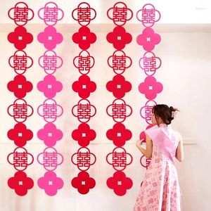 Party -Dekoration Chinesische Hochzeit hängen doppelt Glücks Wand Anhänger Vorhänge Dekor Ehezubehör