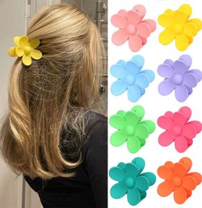 Fashion Candy Color Flower Hair Claw Clip für Frauen Mädchen Süße Klemmen Kopfband Klammern Sommer Haarzubehör8609121