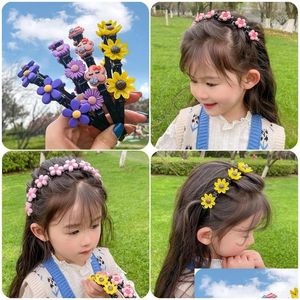 Headbands Childrens Broken Hairs Headband Girl Princess Press Hair Non-Slip Hairpin Drop Delivery Jewelry Hairjewelry Dhmpu