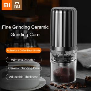 IRRIGADOR Xiaomi YouPin Greante de café elétrico Caminhamento USB Espessura de carregamento Ajustável Core de moagem de cerâmica