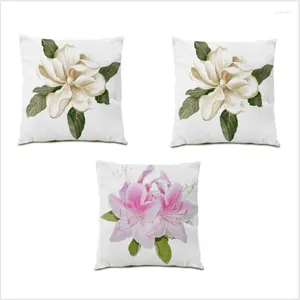 Pillow Living Room Decoração Tampa de Veludo Tampa de Sofá Tampa Personalizada 45x45 Folhas Impressão da Floresta Árvore quadrada E0178