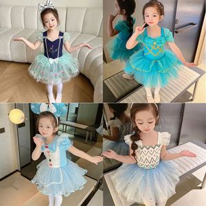 38 Yıllık Küçük Kız Bale Elbise Çocuklar Dans Leotard Çocuklar Prenses Cosplay Cadılar Bayramı Kostümü Alice Anna Belle Jasmine 240413