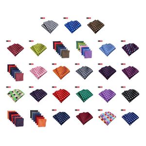 Neckband Fashionabla kostym Män Paisley Tie Mönster Pocket Square Handkakor Silk Hankies för Drop Delivery Fashion Accessories OTCPB