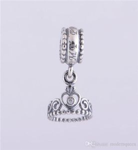 5 PCSlot Princess Tiara Charms Pendant Authentic 925 Sterling Silver Fits For Style Armband H9ale1633813