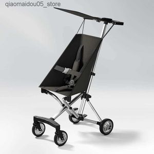 Barnvagnar# Ultra Compact Lightweight Wagon Lämplig för spädbarn och små barnfickvagn med andningsbart tyg Q240413