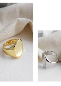 Pierścionki ślubne 2021Designs Złoto wypełnione złotą miłością serce Chunky Hexagon Geometryczne dla kobiet małe koraliki minimalistyczny łańcuch5229750