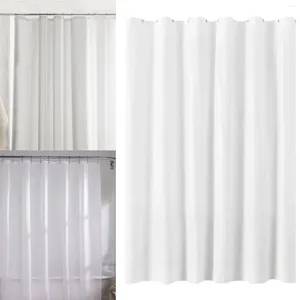 Shower Curtains Solid Color Thickened Clean Transparent Frosted PEVA Curtain Partition Bathroom