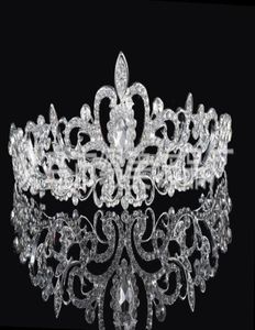 Birdal coroas novas faixas de cabeceira bandas de cabelo Jóias de casamento de noiva Acessórios Cristais de prata Rhinestone Pearls HT067743452