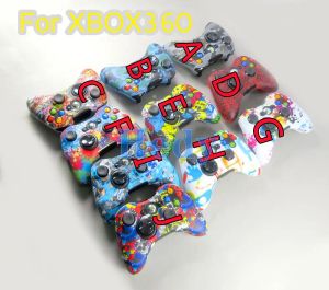 Accessories 20PCS 10 Colors For Microsoft Xbox 360 Controller Water Transfer Protective Silicone Case Water Transfer Printing Skin