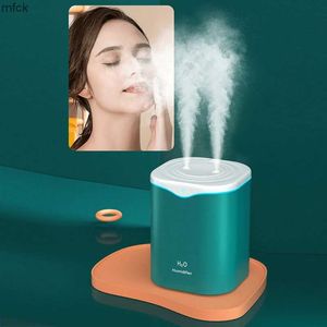 Humidifiers Fragrance Lamps 2000ML USB Air Humidifier Double Spray Port Oil Aromatherapy Diffuser Cool Mist Maker Fogger for Home Office