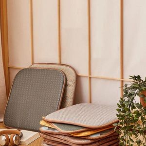 Pillow Pure Natural Cool Rattan Woven Mat Seat Chair Anti-Decubitus Breathable Pad For Office & Car Sitting Sedentary