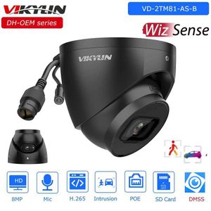 IP-kameror Vikylin OEM Dahua 8MP WizSense Black IP Camera IPC-HDW2841TM-S Inbyggd MIC SD-kortplats Säkerhetsövervakningsnätverkskamera 240413