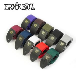 Accessories Ernie Ball Polypro Guitar Strap Leather Ends High Quality Comfortable Guitar Strap for Acoustic, Folk, Electric Guitar, Bass