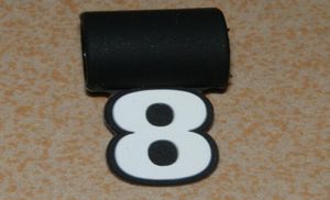 Número de beisebol Pingentes com encantos de silicone pendentes para colar de beisebol5885310
