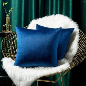 Pillow Navy Cover Velvet For Living Room Sofa Home Decor 45x45 Nordic Decorative Pillows