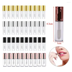 Storage Bottles 10PCS/Lot 1.2ml Mini Lip Gloss Tube Empty Lipstick Refillable Bottle Lipgloss Cosmetic Sample Container Makeup Tool