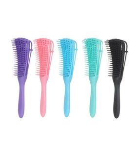 ヘアブラシプラスチック製Detangling Brush Scalp Mas Der Wet Curly Comb Women Health Care削減ヘアブラシスタイリングツールjllzoi8265706