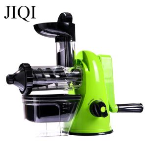 Juicers JIQI Manual Juicer Mini Hand Crank Lemon Citrus Orange Squeezer DIY Fresh Fruit Vegetable Juice Slow Pressing Extractor Machine