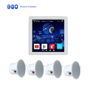 Amplificatore mini Android 10.0 Sistema amplificador de Parede smart wifi bluetooth stereo teatro home theater music amplificatore a parete audio