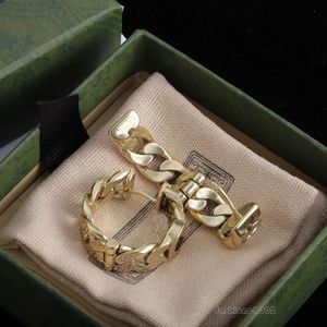 Örhängen Guld studörhängen designer för kvinnor hoop örhängen stud brev örhänge smycken set valentine dag gåva