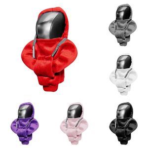 Ny Shift Knob Fashion Hoodie Manual Handle Dekoration Cover Gear Spakar Ornament Sweatshirt bil Interiör Tillbehör