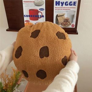 Pillow 1PC Fluffy Soft Cookie Throw Chocolate Biscuit Mat Beans Back Birthday Present Creative Funny