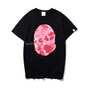 2023 NYA MENS T KLÄDER KOMENSMODE KLÄDER LUMINOUS GRAFIC Multicolor Camouflage Print Shirts Colorblock Panel Monkey