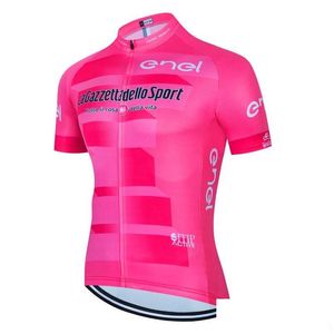 Racing Jackets Tour De Italia 2021 Quick Dry Cycling Jerseys Summer Short Sleeve Mtb Tops Shirt Ropa Clothes Drop Delivery Sports Outd Dhw67