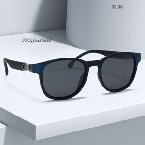 Мужские солнцезащитные очки женщины 2024 Новая мода Черные солнцезащитные очки, поляризованные очки UV400, корейское издание, популярные металлические солнцезащитные очки