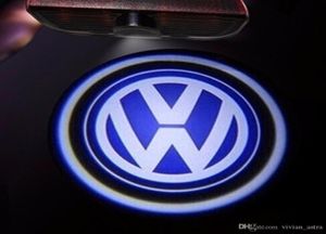 VW Passat B7 Golf5 6 7 Jetta Mk5 Mk6 CC Tiguan Scirocco with VW R rline6483610用LEDドアロゴプロジェクターライト