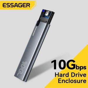 Boxs Essager 외부 하드 드라이브 휴대용 SSD 4TB USB 3.1/Typec 하드 디스크 10GBPS 랩톱/데스크탑/Mac/Phone/Phone/PS5 용 고속 스토리지