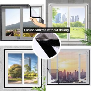 Anti-Mosquito Window Screen Self Adhesive Window Mosquito Net Summer Insect Proof Door Mosquitonet For Windows Kitchen Curtain