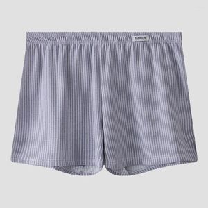 Underpants Men Daily Stripe Pure Cotton Medio Shorts Shorts Shorts Shorts Breate bianche