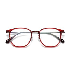 Optische Brille für Männer Frauen Retro Designer 5006 Modebläser Titanrahmen Detaillierte Elastizität Oval Style Anti-Blau-Lichtlinsenplatte mit Kasten