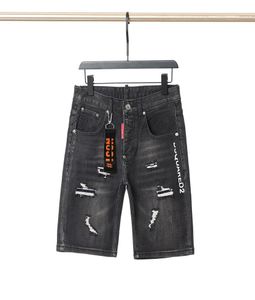 Fashion mens Summer Shorts Stretch Slim Skinny Fit Jeans Men Cotton Casual Distressed Short Knee Length Denim Clothing2022NEW3743283