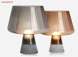 Nordic Desk Lampa Kreatywna cement Lampa stołowa LED do sypialni salon Dekoracja nocna E14e27 Nowoczesne lampy stołowe H2204236258823