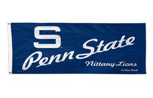 Penn State University Throwback Vintage 3x5 College Flag 3x5ft Outdoor eller Indoor Club Digital Printing Banner and Flags Whole3331741