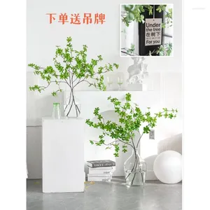 Flores decorativas Simulação de plantas verdes Pieris Equisetifolia Japanese Bell Plant Decoração Artificial Living R