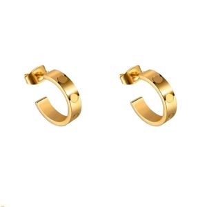 Liebe Ohrringe hochwertige Edelstahl -Damen Ohrringe 18k Designer Ohrringe Valentinstag Geschenk