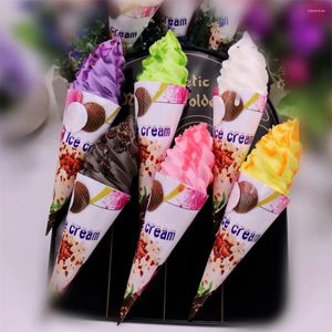 Flores decorativas Bolo simulado Multi-Color Opcional Paper Food Toys Simulation Supplies Ornamentos Creative PU