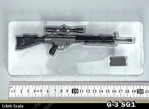 Gun Toys L96A1 G3SG1 1 1/6 Soldat kan inte avfyra Micro Submachine Gun Sniper Rifle Static Model Accessory Lämplig för 12 -tums actiondiagram YQ2404135TKL