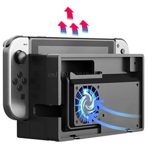Accessories OOTDTY External Cooling Fan Turbo Cooler for NS Switch Docking Station Game Console Kit